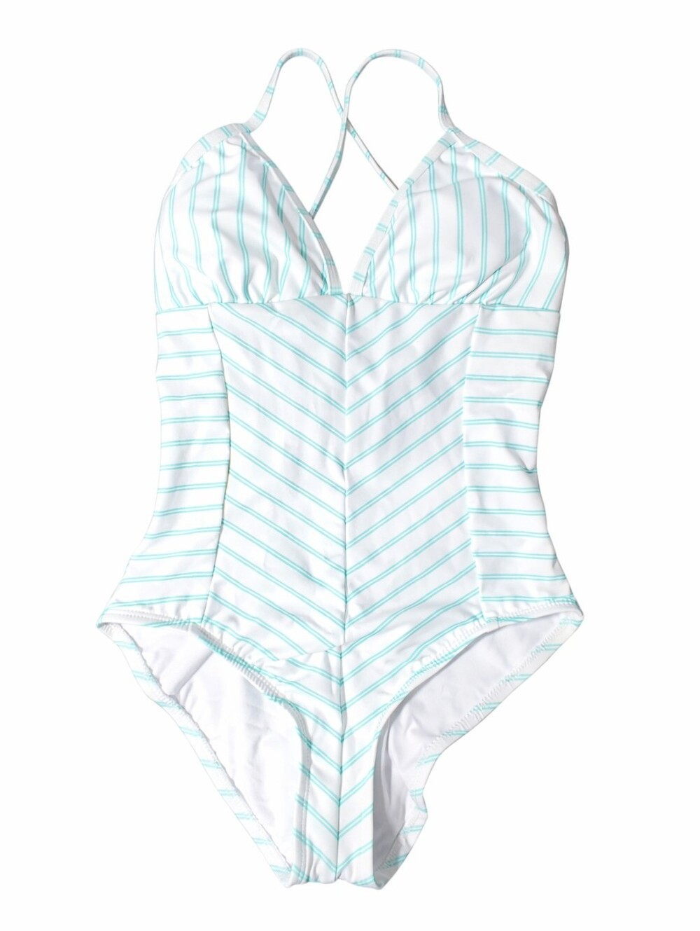 58. Splendid Aquatic Stripe One‑Piece Swimsuit Size XS - NWT - Picture 2 of 5
